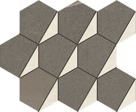 Мозаика Italon Metropolis Mosaico Hexagon Warm 25,4х31