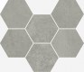 Мозаика Italon Terraviva Grey Mosaico Hexagon
