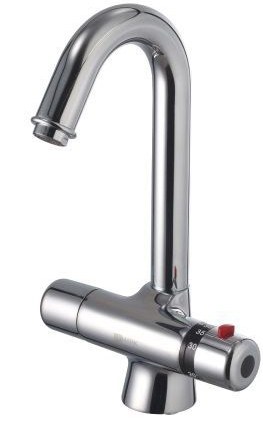 Смеситель Thermo LM7735C для кухни с поворотным изливом термостатический