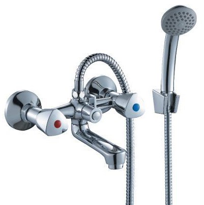 Смеситель Rossinka M02-81 для ванны с душем, с коротким изливом