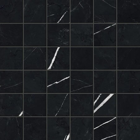 Мозаика Atlas Concorde Forte Dei Marmi Elegant Black Mosaic lappato