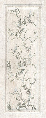 Декор Kerama Marazzi Кантри Шик Панель декорированный белый