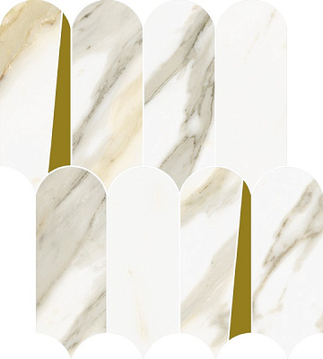 Мозаика Italon Stellaris Calacatta Gold Mosaico Elegant