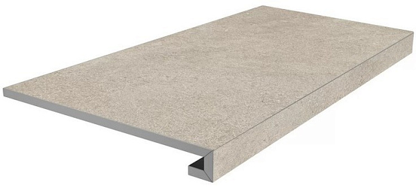 Ступень Керама Марацци фронтальная клееная Портленд бежевый светлый матовый обрезной 33x80x0,9