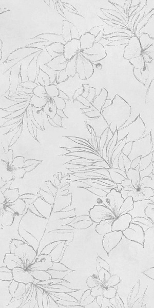 Керамогранит Creto Tropicano flowers 30x60 Серый Матовая