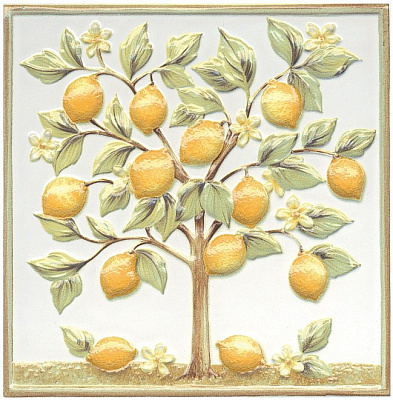 Декор Kerama Marazzi Капри лимонное дерево
