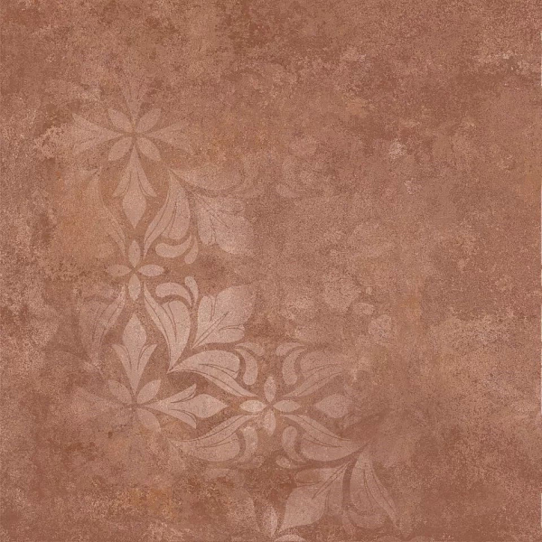 Керамогранит Керама Марацци Хадду красный матовый декорированный 40,2x40,2x0,8