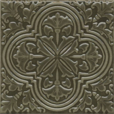 Декор Керама Марацци Фес зелёный глянцевый 15x15x0,77