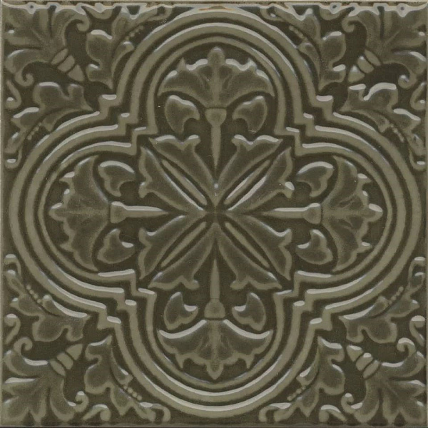 Декор Керама Марацци Фес зелёный глянцевый 15x15x0,77