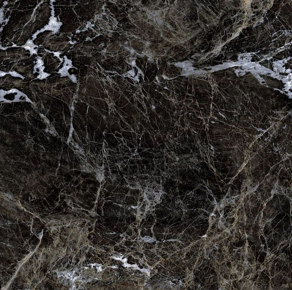 Керамогранит Gresse Simbel Carbon черно-белый мрамор 60х60