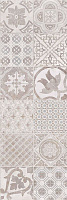 Декор Creto Porto Vetro Grey W\DEC M NR Glossy 1 25x75 Серый Глянцевая
