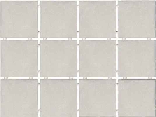 Настенная плитка Амальфи серый светлый, полотно 30х40 из 12 частей 9,9х9,9