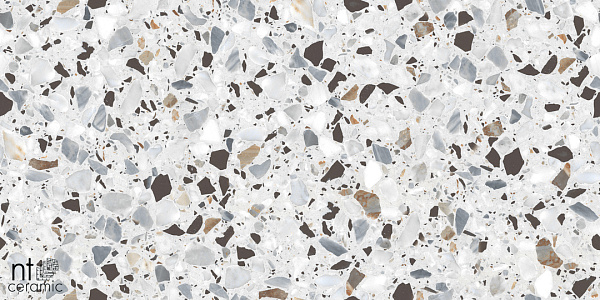 Керамогранит NT Ceramic Terrazzo White 60x120
