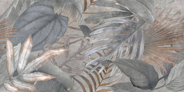 Керамогранит Delacora Bahamas Floristry Dark матовый граниль 60x120