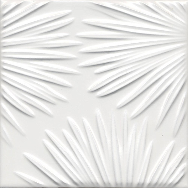 Декор Керама Марацци Агдаль 4 белый матовый структура 15x15x0,9