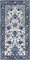 Декор Kerama Marazzi Орнамент синий обрезной