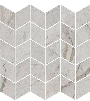 Декор Керама Марацци Ифран мозаичный серый светлый глянцевый обрезной 30x31,2x0,9