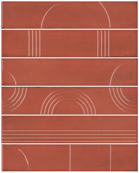 Панно Керама Марацци Мажорель красный глянцевый  36x28,5x1