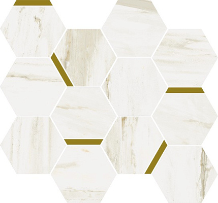Мозаика Italon Stellaris Carrara Ivory Mosaico Chic