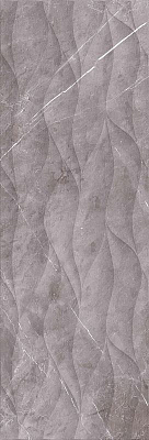Декор Creto Marmolino Grey W M/STR R Glossy 1 30x90 Серый Глянцевая