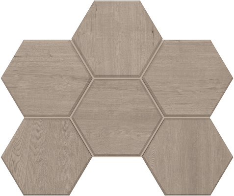 Мозаика Estima Classic Wood CW 01 Hexagon матовый 25x28,5