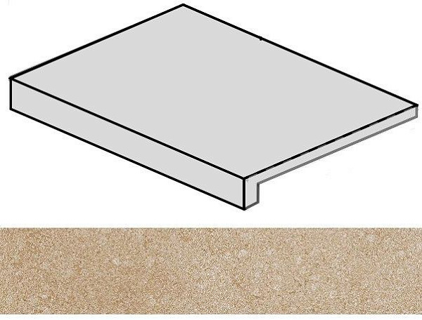 Ступень Italon Materia Helio угловая левая 33x45