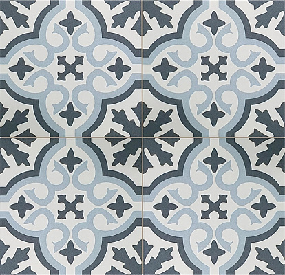 Керамогранит Etili Seramik Venice Sky Blue Black Pre-cut 45x45