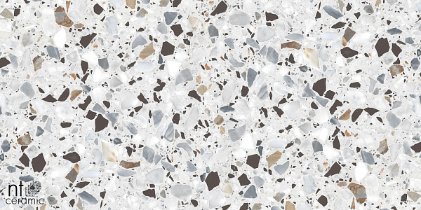 Керамогранит NT Ceramic Terrazzo White 60x120