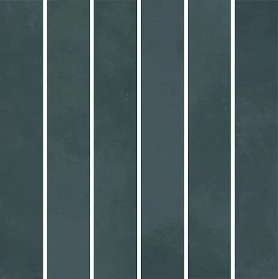 Декор Керама Марацци Фес мозаичный бирюзовый тёмный глянцевый 15x15x0,77