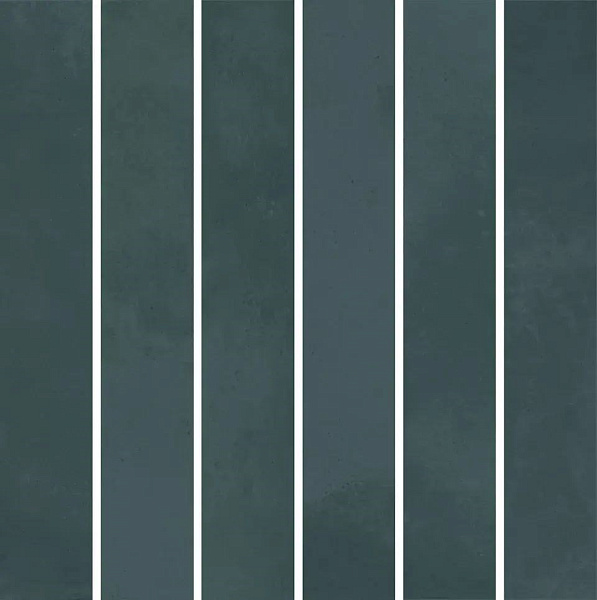 Декор Керама Марацци Фес мозаичный бирюзовый тёмный глянцевый 15x15x0,77