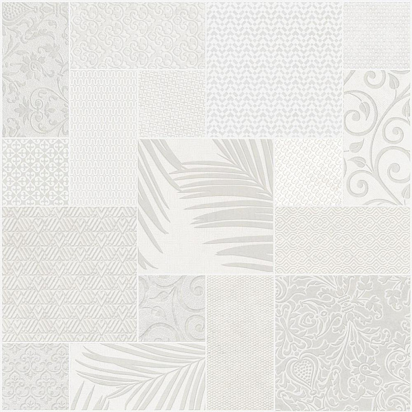 Панно Kerama Marazzi Тассо белый матовый обрезной 600x600