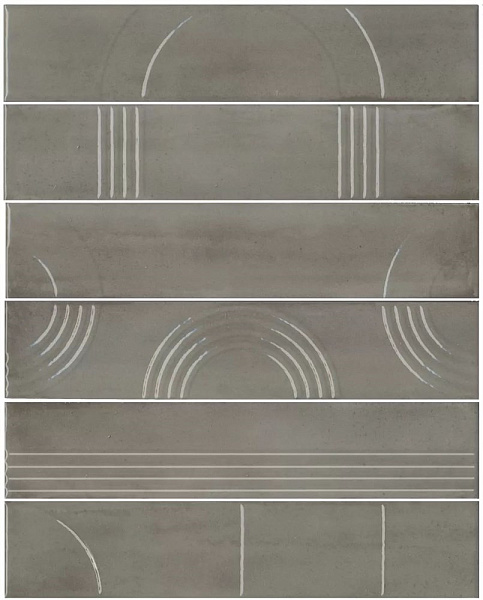 Панно Керама Марацци Мажорель серый глянцевый  36x28,5x1