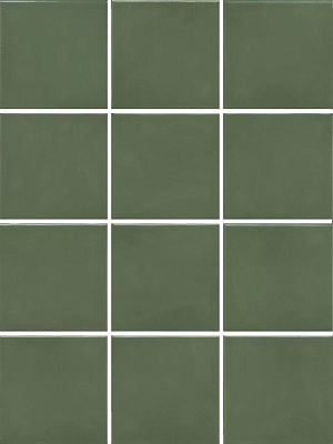 Керамогранит Керама Марацци Бахия зелёный глянцевый 29,8х39,8 из 12 частей 9,8x9,8x0,7