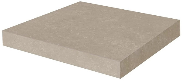 Ступень Керама Марацци угловая клееная Касабланка HP бежевый светлый матовый обрезной 33x33x0,9