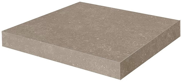 Ступень Керама Марацци угловая клееная Касабланка HP бежевый матовый обрезной 33x33x0,9