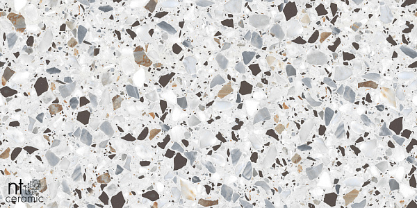 Керамогранит NT Ceramic Terrazzo White 60x120