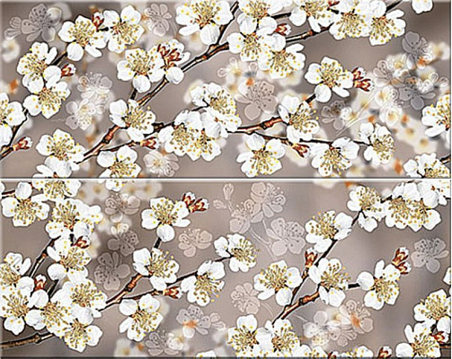 Панно Амати Sakura из 2-х плиток