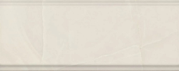 Бордюр Керама Марацци Махкама бежевый светлый глянцевый обрезной 30x12x1,3