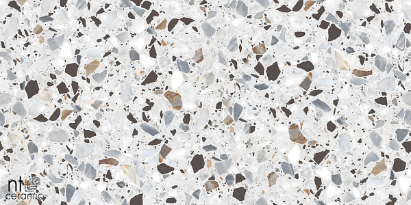 Керамогранит NT Ceramic Terrazzo White 60x120