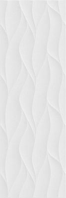 Декор Creto Brilliant White W M/STR R Glossy 1 30x90 Белый Глянцевая