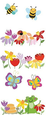 Панно Нефрит Керамика Kids Flora (из 5 плиток) 400x1000