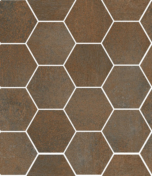 Мозаика Sant'Agostino Hexagon Oxidart Copper 27x32.5