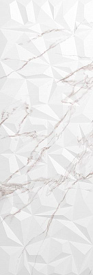 Плитка Creto Lazzaro Crystal Pearl W M/STR R Glossy 1 30x90 Белый Глянцевая