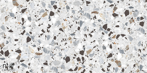 Керамогранит NT Ceramic Terrazzo White 60x120