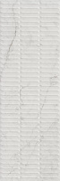 Плитка Керама Марацци Тубкаль белый глянцевый структура обрезной 30x89,5x1,05
