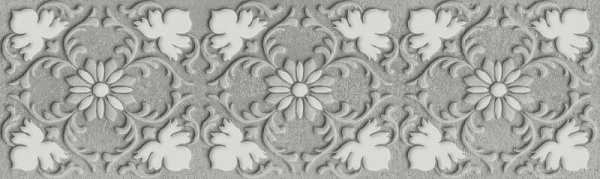Декор Kerama Marazzi Шеннон 10 серый матовый 8,5x28,5