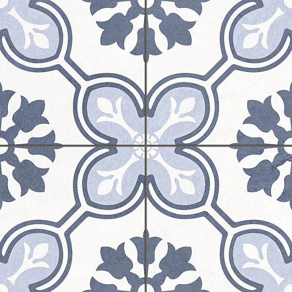 Керамогранит Etili Seramik Chateau Blue Pre-cut 45x45