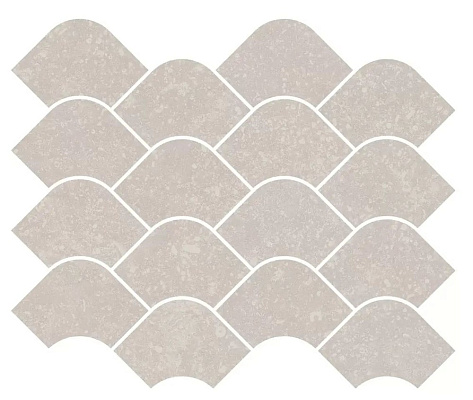 Декор Керама Марацци Касабланка наборный серый светлый матовый обрезной 30x25x0,9
