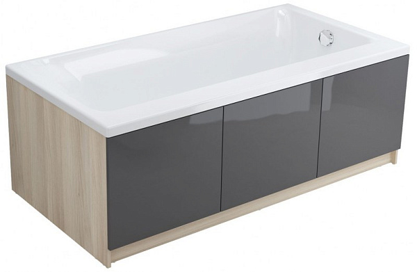 Модуль для ванны Smart 170 фронтальный, серый
