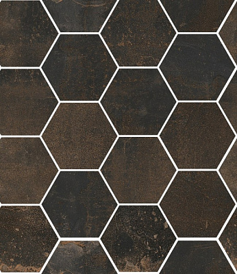 Мозаика Sant'Agostino Hexagon Oxidart Black 27x32.5